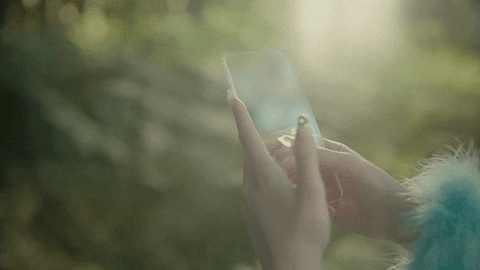 A message being typed on a phone and then deleted